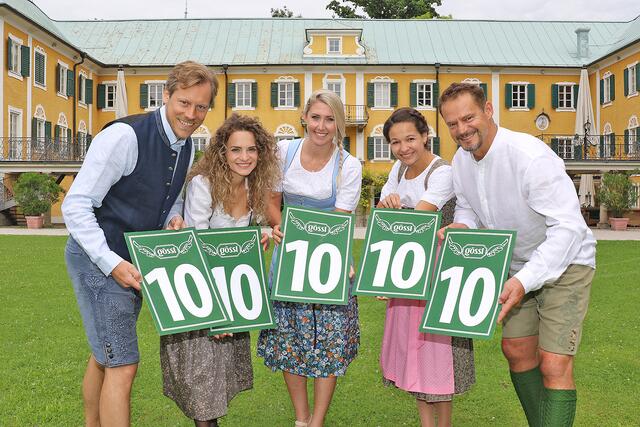Maximilian Gössl, Victoria Neuhofer, Conny Hütter, Katharina Baschinger und Otto Konrad vergaben die Punkte. | Foto: Uwe Brandl