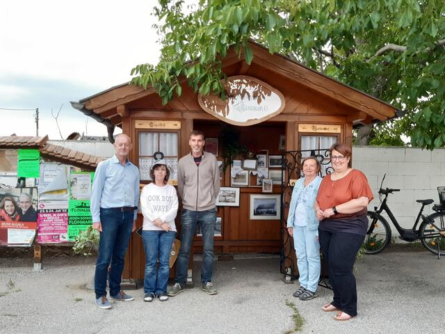 Johannes Berthold, Karin Griessbach, Christian Berthold, Hermine Schreitel, Bgm. Birgit Boyer