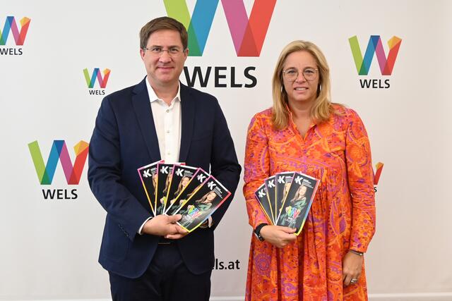 Bürgermeister Andreas Rabl und Vizebürgermeisterin Christa Raggl-Mühlberger. | Foto: Stadt Wels