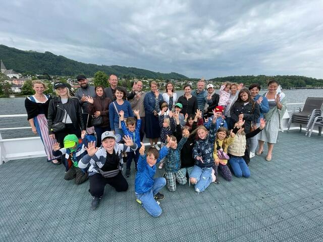 Die Kinder aus der Ukraine hatten bei der Schifffahrt viel Spaß. | Foto: Marktgemeinde Altmünster