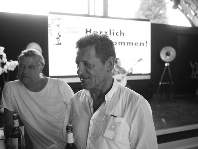 Franz Posch, im Hintergrund Sigi-Wacker-Begleitung Gerry Windisch. | Foto: Herbert Waltl - ARGEBanderole