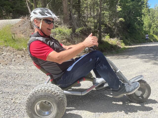 Karl Fussi ist rasant unterwegs. | Foto: Gerold