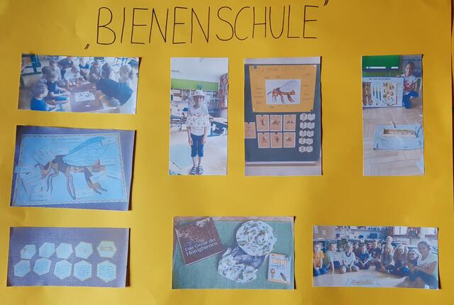 Sogar die Volksschule Ramingstein verwandelte sich ein paar Tage vor dem Fest in eine Bienenschule...
