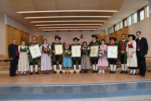 Die Geehrten der Musikkapelle Serfaus. | Foto: Othmar Kolp