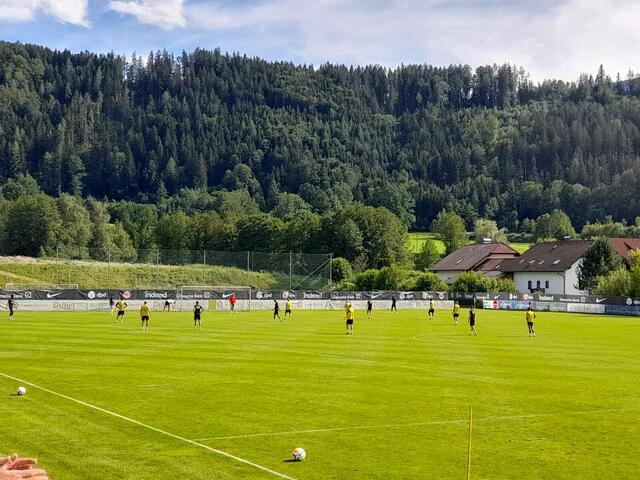 Traumhaftes Ambiente beim Training. 