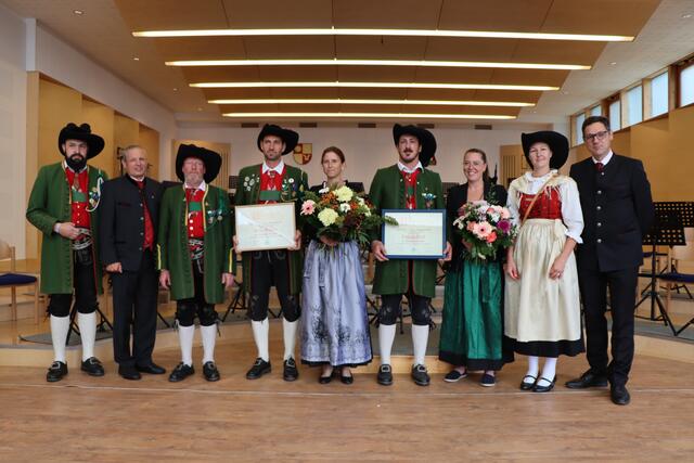 Die Ausgezeichneten der Schützenkompanie Serfaus. | Foto: Othmar Kolp