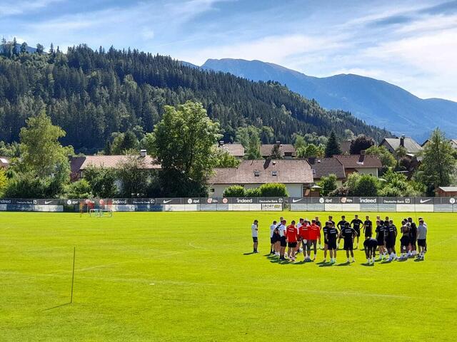 Traumhaftes Ambiente beim Training. 