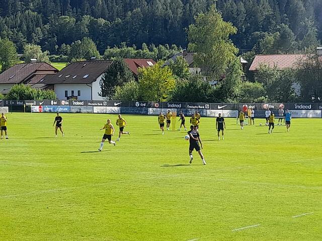 Traumhaftes Ambiente beim Training. 