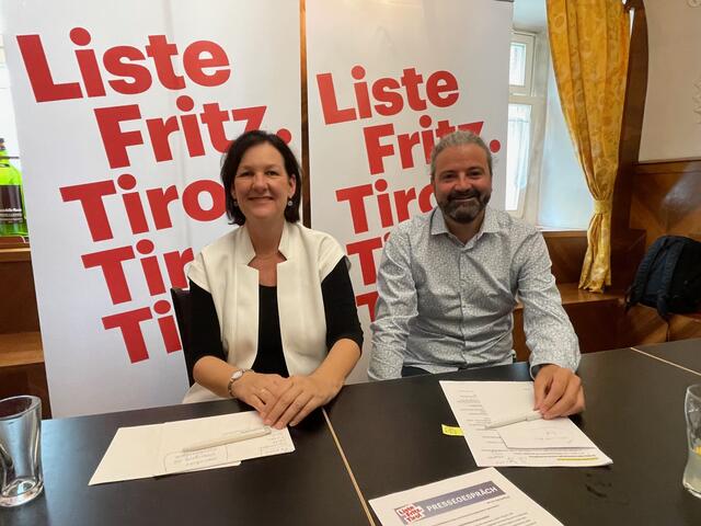 Das Führungsduo der Liste Fritz, Andreas Haselwanter-Schneider und Markus Sint sind bereits im Wahlkampfmodus. | Foto: Hans Ebner