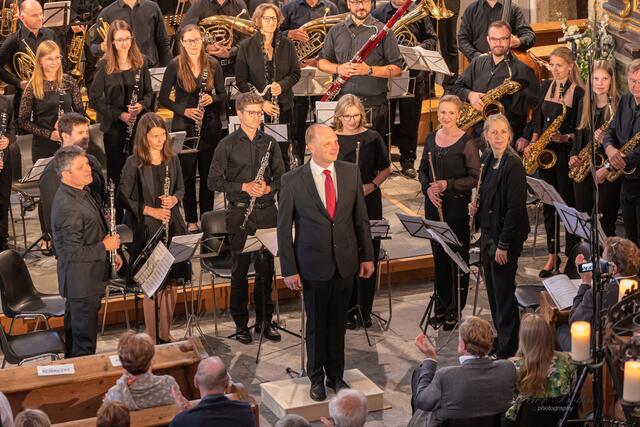 LuNo Winds-Biosphären Blasorchester, Bezirkskappelmeister Günther Binggl. | Foto: Peter Bolha