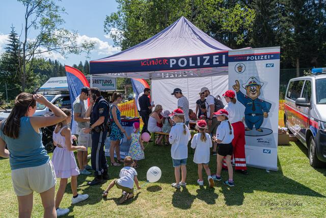 Die Polizei hatt auch einen Informations Stand am Familienfest. | Foto: Peter Bolha