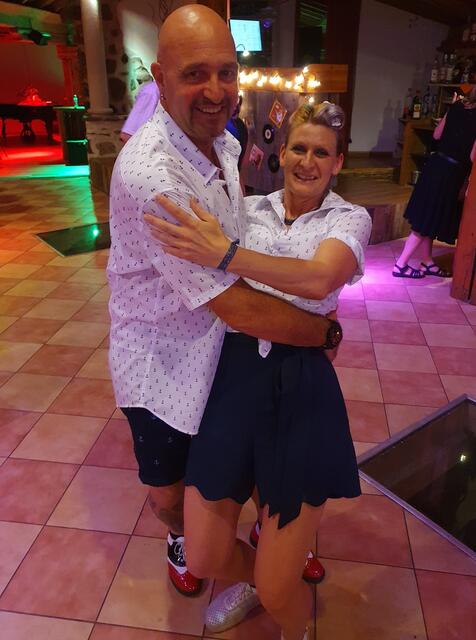 Monika Göswein ist mit Martin Schittenhelm in ihrem Element. | Foto: Erika Kollmann-Till