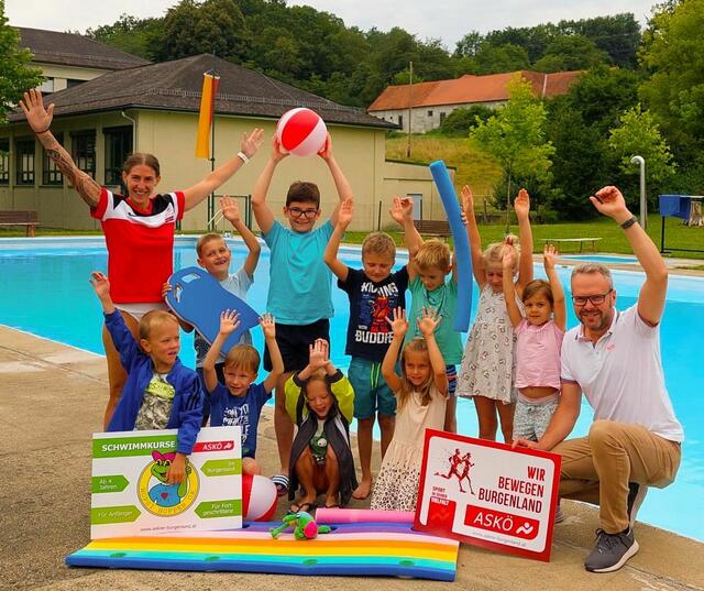 Die zwei Schwimmkurse im Freibad wurden von ASKÖ und Gemeinde organisiert. | Foto: Gemeinde Neuhaus am Klausenbach