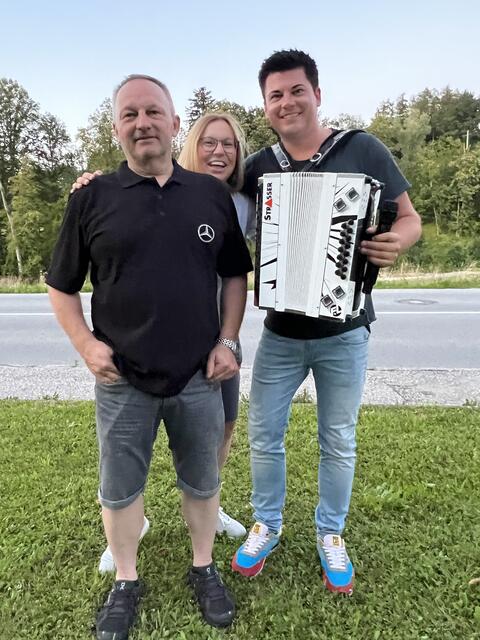 Günter Hörandner, Lebensgefährtin Lisi und Franky Leitner | Foto: BRS/Haslberger