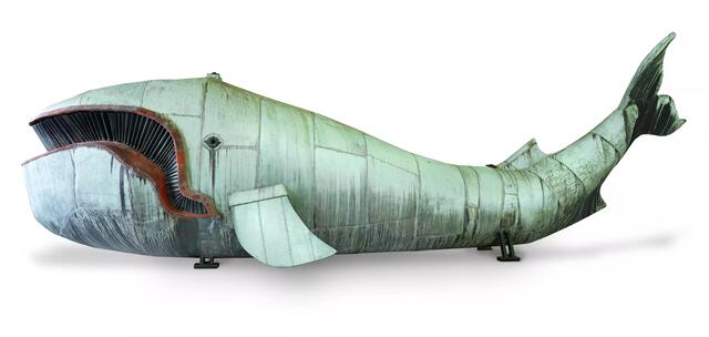 Der Praterwal ist knapp zehn Meter lang und wiegt rund 1.700 Kilogramm. | Foto: Birgit und Peter Kainz/Wien Museum