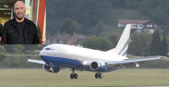 John Travolta landete mit seinem Privatjet in Klagenfurt | Foto: Daniel Klampfer