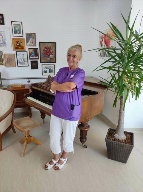 Sakiba Kahriman "Saki", DGKP und Bereichsleiterin der Wohnbereiche Haus der Begleitung, Haus der Begegnung und Haus der Geborgenheit 