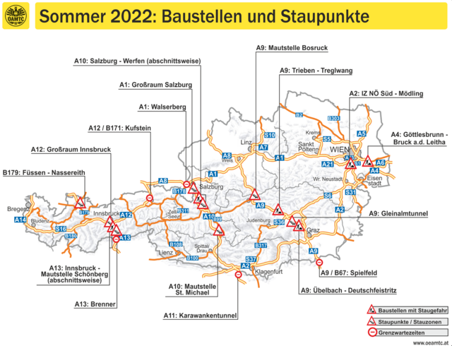 Am diesem Ferienwochenende ist vor allem auf den Nord-Süd-Verbindungen wieder mit Staus zu rechnen. | Foto: ÖAMTC