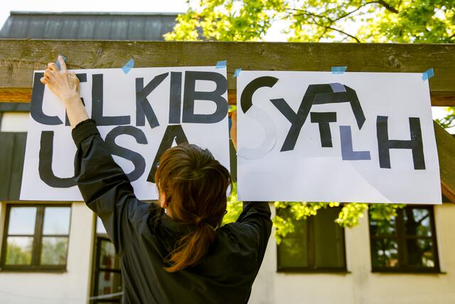 Andrea Maurers "Buchstabenthater" überzeugte. | Foto: alle von: Max Kropitz