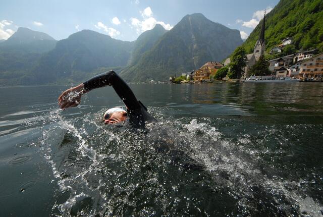 Der Hallstättersee wird wieder zum Schauplatz für den Schwimm-Marathon. | Foto: Horst Viertbauer