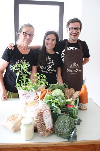 Christine Müller, Anna-Maria Müller und Christian Gufler. | Foto: Brot &amp; Ruam