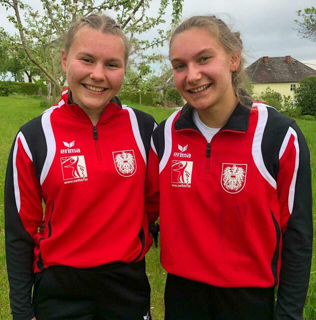 Die beiden Schwestern Anika und Lea Hartl sind im U18-Nationalkader. | Foto: Sportunion Raiffeisen DIALOG telekom Arnreit