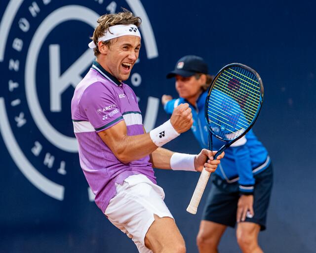 Casper Ruud bei seinem Kitz-Triumph im Vorjahr. | Foto: A. Scheuber