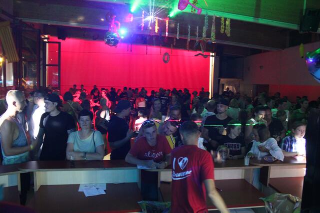 Superstimmung auch in der  Disco.