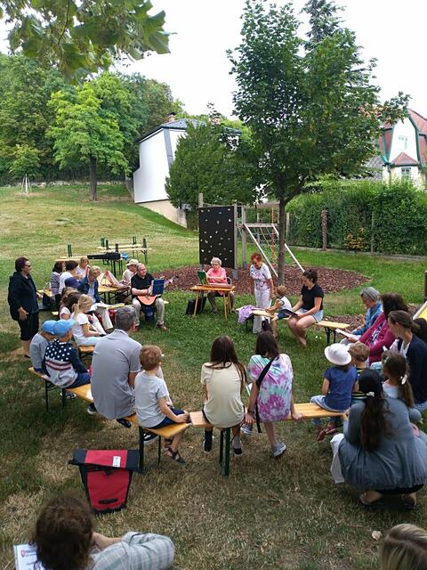 Das gemeinsame Singen machte allen viel Spaß. | Foto: Kolfelner