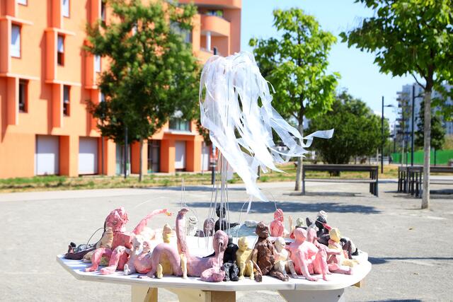 Im Kleinen hat der Brunnen schon funktioniert, wie dieses Modell im Sonnwendviertel beweist. | Foto: PID/Votava