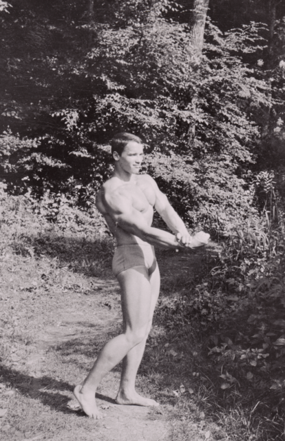 Mit 15 Jahren begann Arnold Schwarzenegger Gewichte zu heben ... | Foto: Eugen Hauber, MMS/UMJ