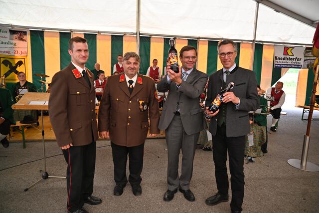 Jakob Gfundtner, Thomas Zattl, Franz Penz und Georg Strasser | Foto: FF Gerolding