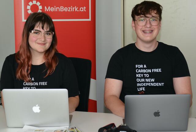 Leoni Stadler aus Sandl, Dominik Neunteufel aus Windhaag bei Freistadt. | Foto: BRS/Erwin Pramhofer