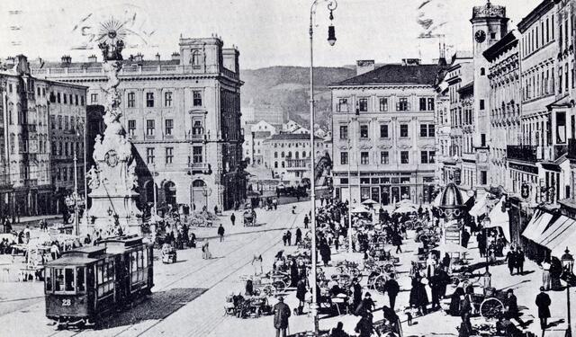  Die Linzer Straßenbahn im Wandel der Zeit: Die „Elektrische“ 1897. | Foto: Sammlung Sternhart