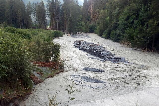 Überflutungen im Pinzgau: Vor allem der Oberpinzgau ist betroffen.  | Foto: WLV