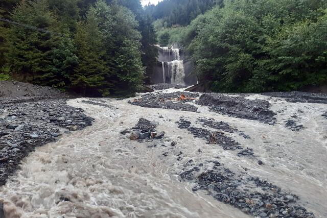 Überschwemmungen im Oberpinzgau. | Foto: Gebhard Neumayr