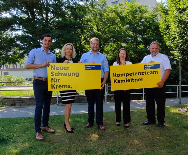 Hans-Peter Pressler, Eva Maria Hochstöger, Florian Kamleitner, Doris Berger-Grabner und Martin Sedelmaier | Foto: VP Krems