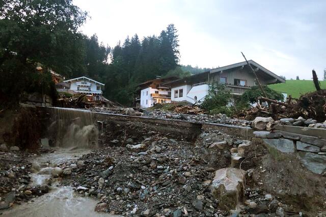 Starke Unwetter verwüsteten in der heutigen Nacht den Oberpinzgau. | Foto: Gebhard Neumayr
