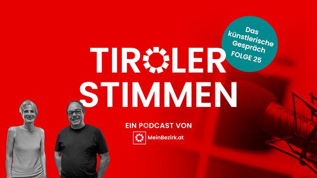 Manfred Schild (re.), künstlerischer Leiter des Kellertheaters in Innsbruck, zu Gast bei Christine Frei (li.) im TirolerStimmen-Podcast. | Foto: BB Tirol