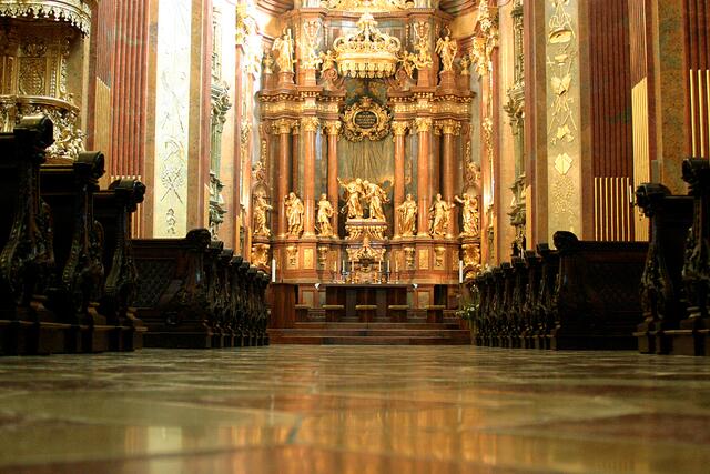 Hauptzentrum von Stift Melk, die Klosterkirche.