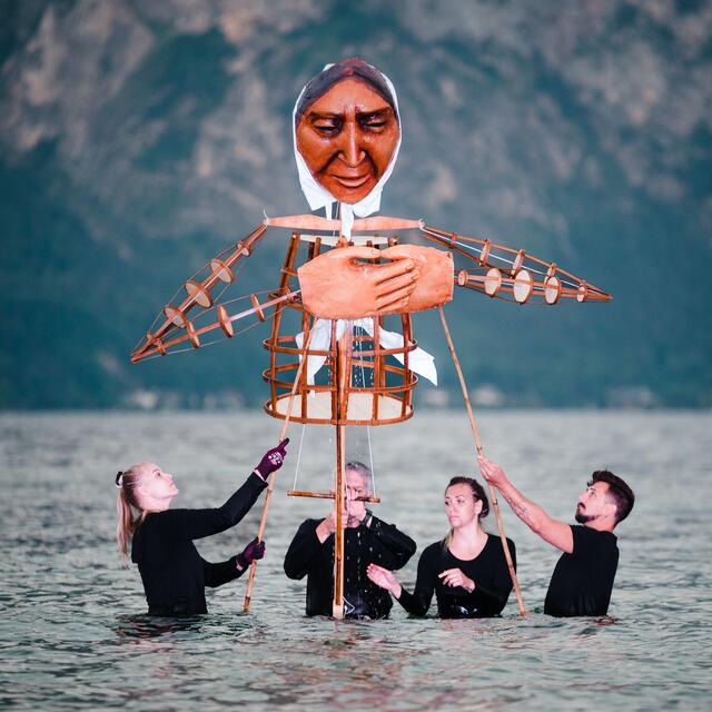 Am 31. Juli wurde das Ergebnis der Arbeitswoche in Altmünster aufgeführt. | Foto:  Edwin Husic 