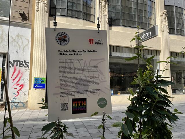 Die Zollergasse wurde nach einem Tuchhändler benannt. | Foto: Miriam Al Kafur