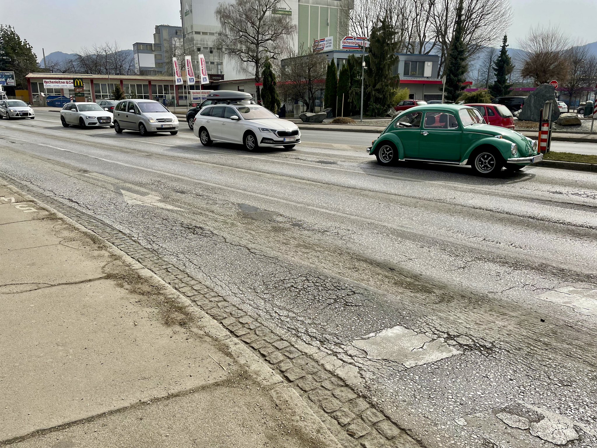 Meistbefahrene Kreuzung Klagenfurts: Kreuzung Rosentaler Straße/Südring