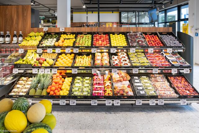 Die Obst- und Gemüseabteilung im neuen BILLA in der Wassergasse. | Foto: BILLA / Harson