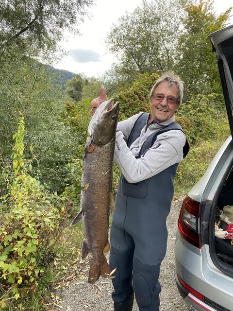 Auf den begehrten Huchen kann man auch in Österreich Erfolg haben. Hier hat es Peter Haider in der Mur geschafft, den „Donaulachs“ auf die Schliche zu kommen