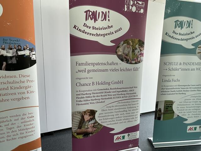 Die Chance B hat mit ihrem Projekt der Familienpatenschaften erfolgreich teilgenommen. | Foto: RegionalMedien Steiermark/Hofmüller