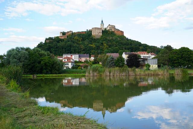 Spaziergang im Ramsargebiet Güssing mit Blick auf die Burg