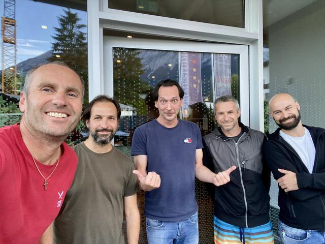 Cornel Hofer-Bräuer, David Scharpf, Sound Engineer Björn Heitzer, Julian Hutter, Wolfgang Schwarzbach | Foto: CJUW/Hofer-Bräuer Cornelius