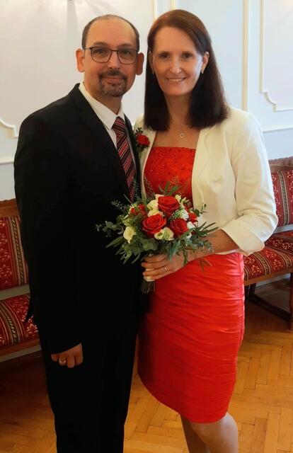 Irene Lechner und Norbert Goßner | Foto: Standesamt Groß Siegharts