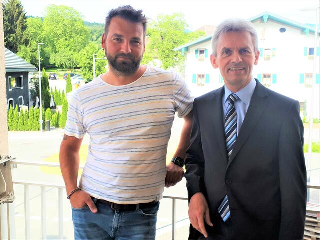 Martin Straßer und Dietmar Haslauer. | Foto: Josef Wind